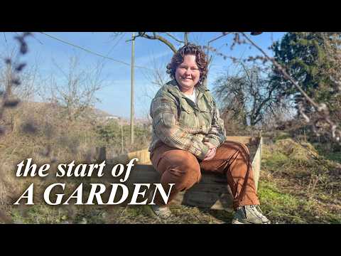 First Snow at Our Italian Farmhouse | Building a Workshop & Garden Bed