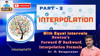 Download the video "Continuation - Newton's Forward & Backward Interpolation Formulae (Equal Intervals) -- Unit2"