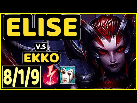 KIREI (ELISE) vs EKKO - 8/1/9 KDA JUNGLE CHALLENGER GAMEPLAY - EUW