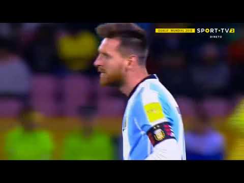 messi   Argentina  vs  Ecuador  all goals highlights  3 1