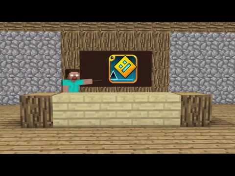 Monster School   Geometry Dash   Minecraft Animation