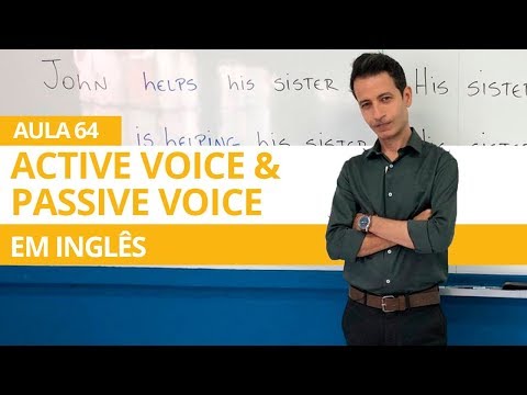 ACTIVE VOICE & PASSIVE VOICE IN ENGLISH - CLASS 64 FOR BEGINNERS - PROFESSOR KENNY