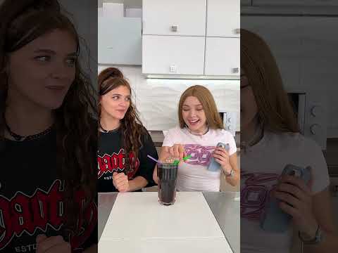 One Solid Straw for Two Prank 😂🥤