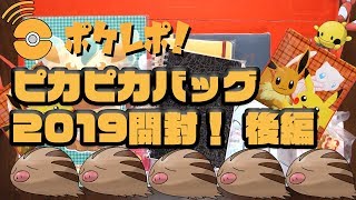 【ピカピカバッグ2019開封】2019年の運勢を占う大事な開封！ピカピカバッグ開封！！ポケモンセンターの福袋を２つ開封するよ！！〜後編〜【ポケレポ！の開封】