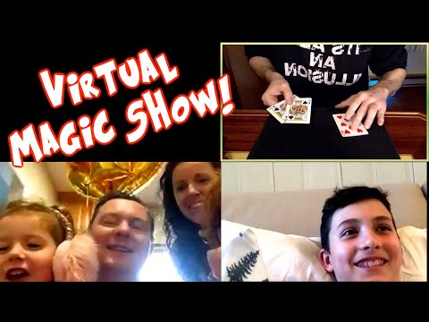 Virtual Magic Show! | Zoom Birthday Show