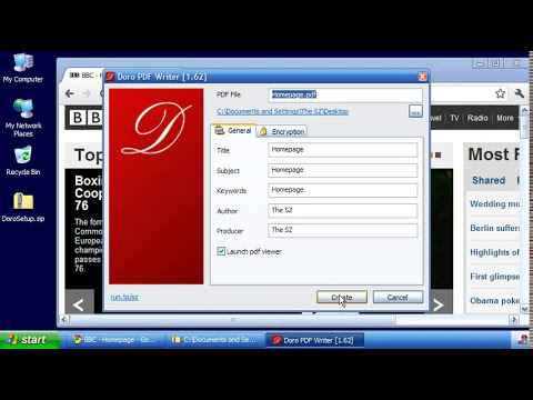 Doro - Create PDF files for free - the sz development