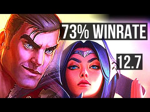 JAYCE vs IRELIA (TOP) | Rank 4 Jayce, 73% winrate, Rank 7, 8 solo kills | BR Challenger | 12.7