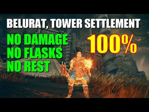 Belurat Tower Settlement Walkthrough NO DAMAGE 100% - Elden Ring Shadow of the Erdtree DLC