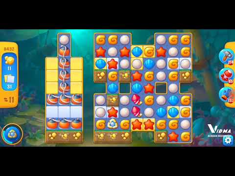 Fishdom. 8432 level no boosters and diamonds. 15 moves