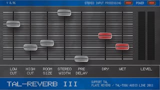 Video thumbnail for Free VST Effect - TAL Reverb III by FreeVstOasis