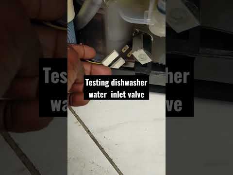 dishwasher washer won't fill water/testing water solenoid valve #fypシ  #solenoidvalve #dishwashers