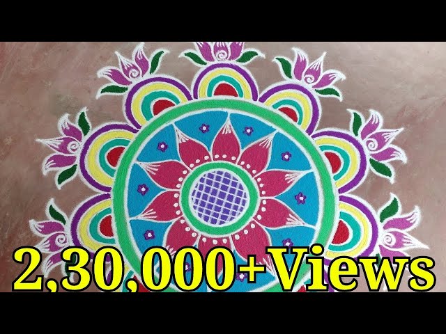 Big rangoli designs by gayathri
