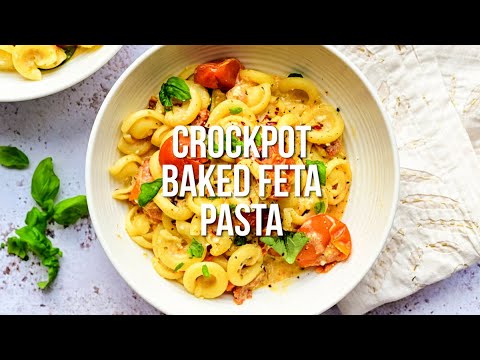 Baked Feta Pasta In Your Slow Cooker! Supergolden Bakes