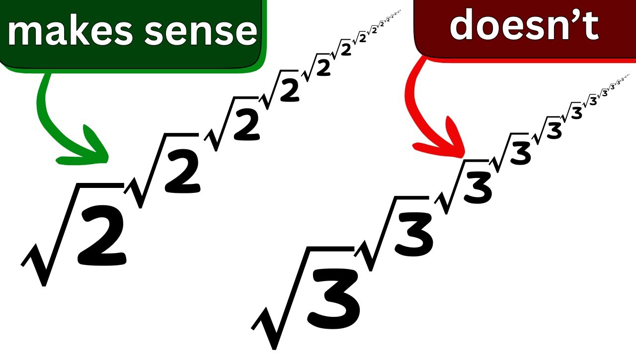 why only some infinite power towers are well defined.