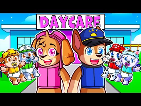 Opening A PAW PATROL DAYCARE in Roblox!
