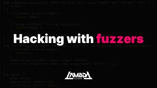 Download the video "Hacking with fuzzers"