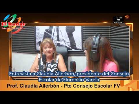 Entrevista a Claudia Allerbon, presidente del Consejo Escolar de Florencio Varela