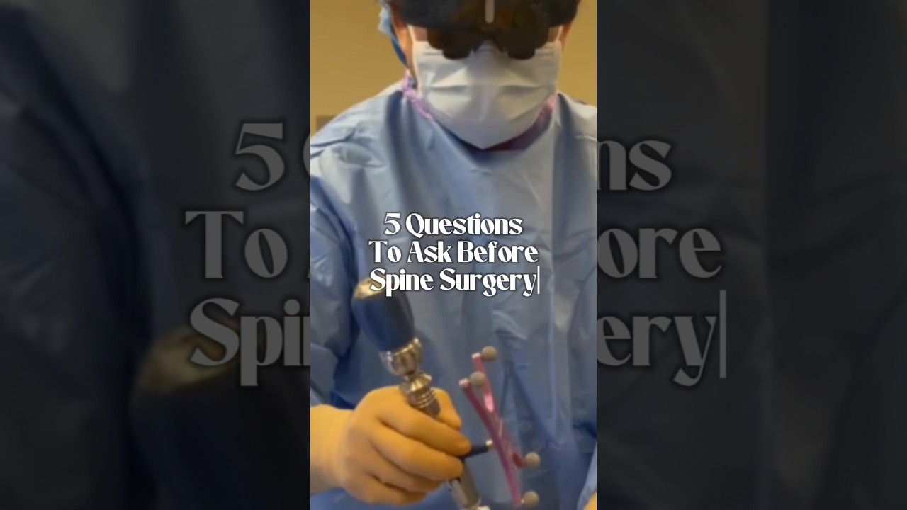 Thinking about spine surgery?