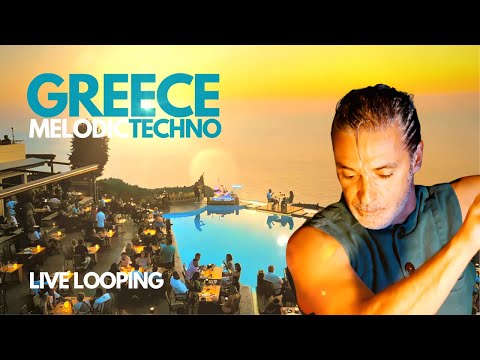 LIVE MELODIC TECHNO in Spectacular Greece Resort: Modern Shaman Looping JUNO 106 & Didjeridoo