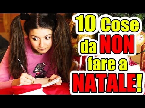 10 cose da NON FARE a NATALE