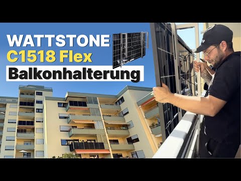 Wattstone Balkonhalterung C1518 flex | Montage & Vorteile für Betonbalkone erklärt