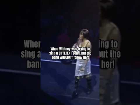 When Whitney was singing but the band WOULDN’T follow her! #whitneyhouston #90s #ahouseisnotahome