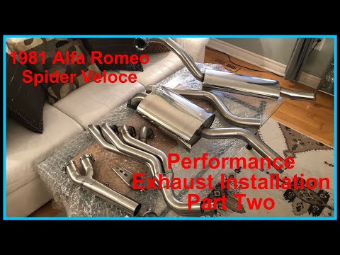 1981 Alfa Romeo Spider Veloce, Exhaust Project Part Two, Alfaholics SS Sports Exhaust System Install