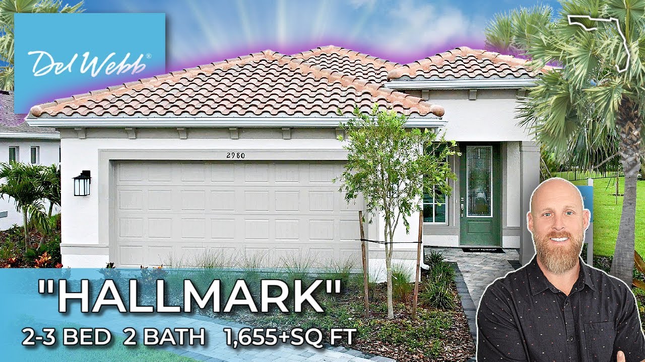Inside the Desirable DEL WEBB HALLMARK Model: Guided Tour Del Webb Viera Melbourne FL