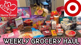 NEW ✨ Weekly Finds Grocery Haul With Prices | Healthy Family of 4 Meal Plan (Target + Harris Teeter)