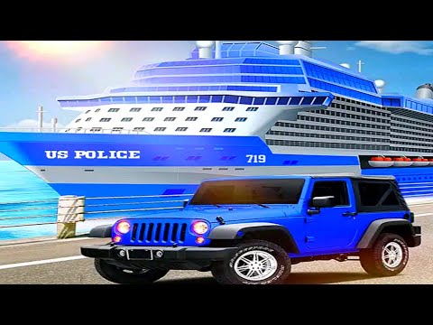 US Police Car Transporter: Ship Car Transportation Game #2 - Android Gameplay FHD
