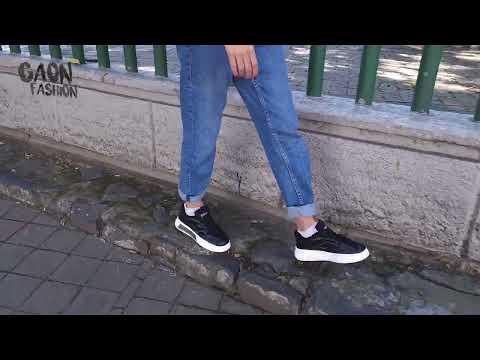 thumbnail video image 2 of Tenis para Mujer de Moda Uso Casual Sport Fitness Zapato Deportivo para Entrenamiento Caminar Correr Gimnasio Ultra Comodos con Suela Antiderrapante Gaon Gaon WS12, 2 of 9