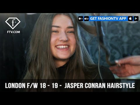 London Fashion Week Fall/Winter 18-19 - Jasper Conran Hairstyle | FashionTV | FTV