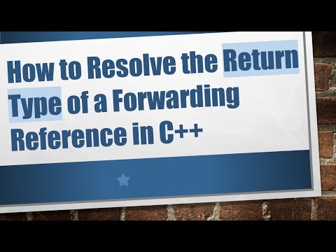 How to Resolve the Return Type of a Forwarding Reference in C++