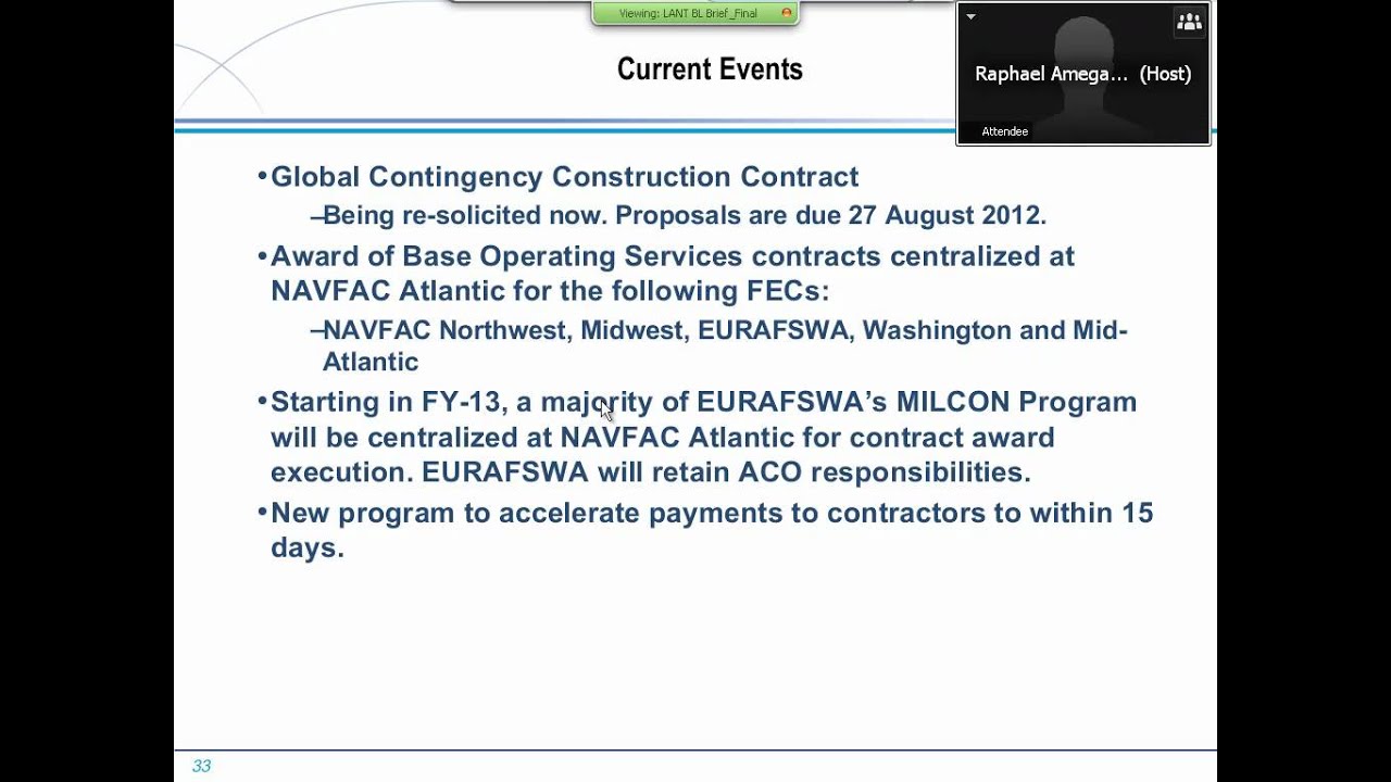 NAVFAC Industry Forum - Atlantic 20120820