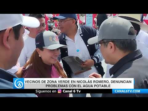 Video: Vecinos de Zona Verde en Nicolás Romero, denuncian problemas con el agua potable