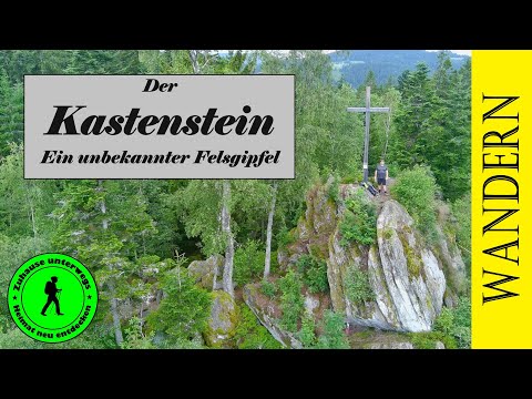 Kastenstein. Unbekannter Felsgipfel im Bayerischen Wald.