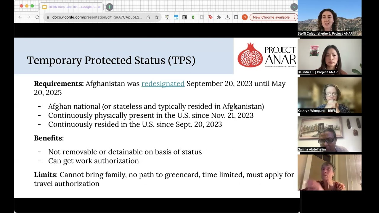 Immigration Law 101 for non-attorneys working with Afghans