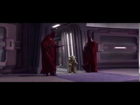 Yoda takes down guards