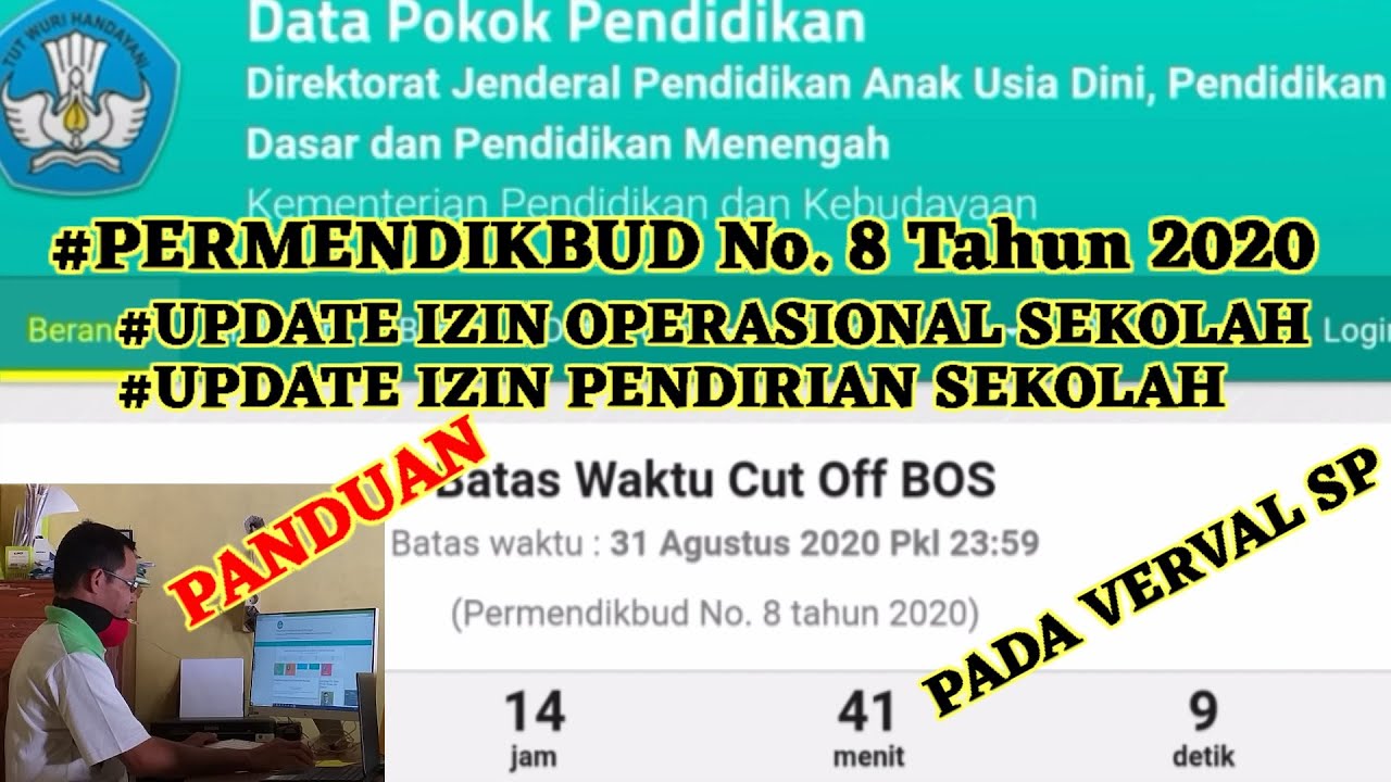 Cara Update izin operasional dan Pendirian sekolah | syarat pembayaran dana bos