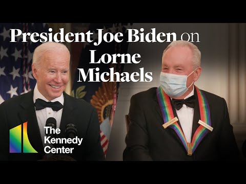 President Joe Biden on Lorne Michaels - 44th Kennedy Center Honors (White House Reception)
