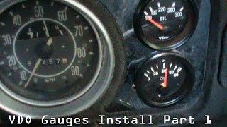 VDO Oil Pressure & Temp Gauge Part 1