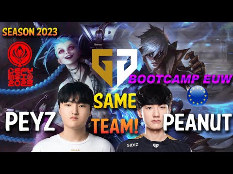 GEN Peyz JINX & Peanut LEE SIN in the same TEAM - BOOTCAMP EUW Ranked - MSI 2023