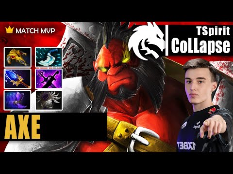 Axe Offlane | TSpirit.CoLLapse | COLLAPSE GODLIKE AXE 24 KILLS HOLY SH*T | 7.32b Gameplay Highlights