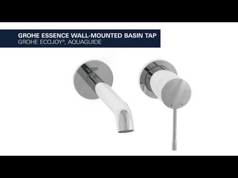 Grohe essence 2-hole basin faucet -wall-mounted faucet in a ...