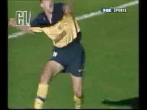 Gol de Arruabarrena a Independiente (Boca 4-Independiente 0 22-03-98)