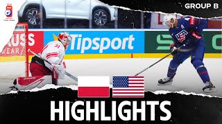 Хоккей Highlights: Poland vs USA | 2024 #MensWorlds