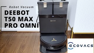 ECOVACS DEEBOT T50 MAX PRO OMNI: Next Level Robot Vacuum!!