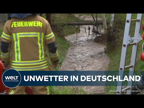 UNWETTER IN DEUTSCHLAND: Hagel in Oberbayern, Überflutungen im Harz – Feuerwehr im Dauereinsatz!