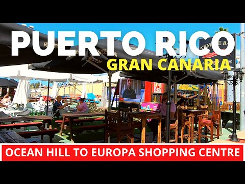 PUERTO RICO Gran Canaria Spain | Ocean Hill Hotel to Europa Shopping Center