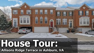 MLS House Tour: 43387 Allisons Ridge Terrace in Ashburn, VA - Spacious Townhouse in Denton Terrace